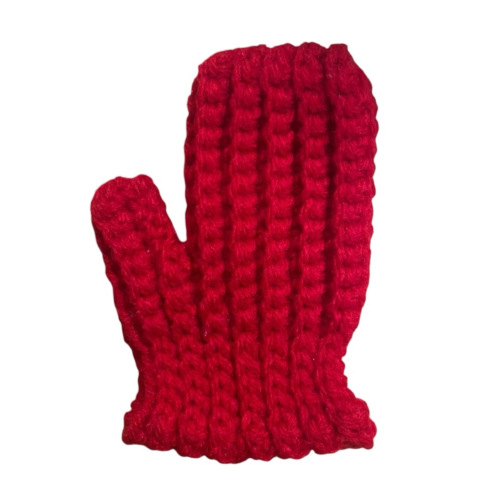 Handmade Toddler Crochet Winter Hat & Gloves - Picture 4 of 5